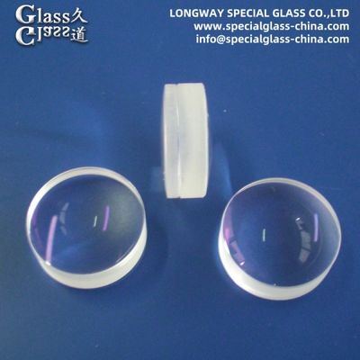 BK7 cristal óptico acromático doblete convexo de cristal cementado para el sistema óptico