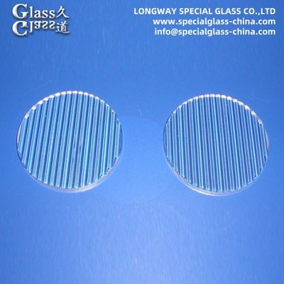 Procesamiento óptico de lentes de vidrio de borosilicato con superficie lineal