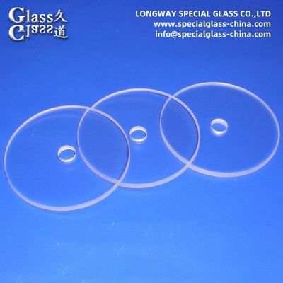 Resistente a las altas temperaturas de choque de borosilicato vidrio de visión lentes de disco de vidrio