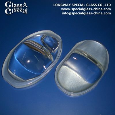 Lentes de vidrio LED de borosilicato resistentes a altas temperaturas 3.3