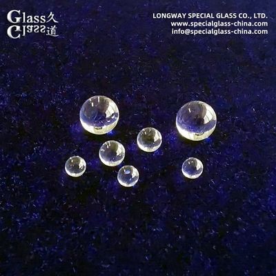 Bk7 Objetivo de bola de vidrio óptico para acoplamiento de fibra óptica y cámaras en miniatura