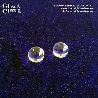 Bk7 Objetivo de bola de vidrio óptico para acoplamiento de fibra óptica y cámaras en miniatura