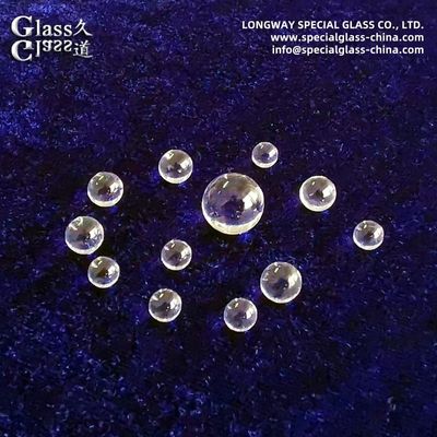 Bk7 Objetivo de bola de vidrio óptico para acoplamiento de fibra óptica y cámaras en miniatura