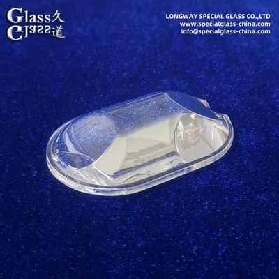Lentes de cubierta LED de Pyrex con textura ópticamente clara para salida de iluminación LED clara