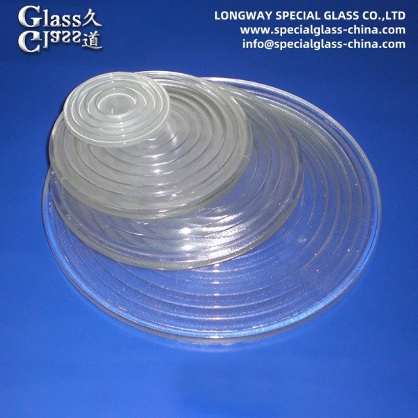 Lentes de borosilicato de vidrio prensado para luces de escenario y señales de tráfico