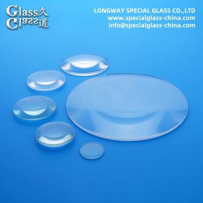 Lentes convexas planas de vidrio de borosilicato cortado para proyección Lentes de luz